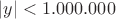 $|y| < 1.000.000$