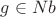 $g\in Nb$