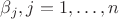 $\beta _j,j=1,\dots ,n$