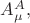 $A^A_\mu,$