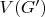 $V(G')$