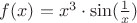 $f(x)=x^3\cdot \sin(\frac 1 x)$
