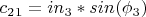 $c_2_1=in_3*sin(\phi_3)