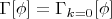 $\Gamma[\phi] = \Gamma_{k=0}[\phi]$