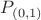 $P_{\left(0,1\right)}$
