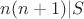 $n(n+1)|S$