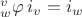 $^v_w\varphi\,i_v=i_w$