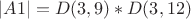 $$
|A1| = D(3,9)*D(3,12)
$$
