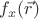 $f_x(\vec r)$