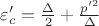 $\varepsilon_c'=\frac{\Delta}{2}+\frac{p'^2}{\Delta}$ $\varepsilon_c'=\frac{\Delta}{2}+\frac{p'^2}{\Delta}$