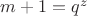$m+1=q^z$