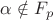 $ \alpha\notin F_{p}$