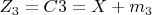 $ Z_3 =C3=X+m_3 $