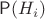 $\mathsf P(H_i)$