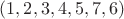 $(1,2,3,4,5,7,6)$