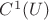 $C^1(U)$