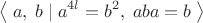 $$\left\langle\;a,\;b\;|\;a^{4l}=b^2,\;aba=b\;\right\rangle$$