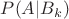 $P(A|B_k)$