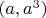 $(a,a^3)$