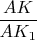 $\dfrac{AK}{AK_1}$