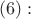 $(6): $