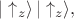$|\uparrow_z\rangle \,|\uparrow_z\rangle,$