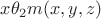 $x\theta_2 m(x,y,z)$