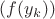 $(f(y_k))$