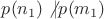 $p(n_1)\not | p(m_1)$