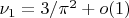 $\nu_1=3/\pi^2+o(1)$