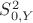 $S_{0,Y}^2$