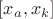 $[x_a,x_k]$