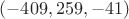 $(-409,259,-41)$
