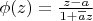 $\phi (z)=\frac{z-a}{1+\overline az}$