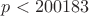 $p<200183$