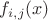 $f_{i,j}(x)$