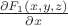 $\frac{\partial F_1(x,y,z)}{\partial x}$