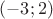 $(-3;2)$