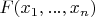 $F(x_1,...,x_n)$