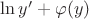 $\ln y' + \varphi(y)$
