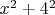 $x^2+4^2$