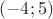 $(-4;5)$