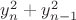 $y_n^2+y_{n-1}^2$