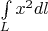 $\int\limits_Lx^2dl$