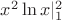 $ x^2 \ln x |_1^2 $