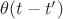 $\theta(t-t')$