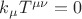 $k_\mu T^{\mu\nu}=0$ $k_\mu T^{\mu\nu}=0$