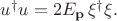 $u^\dagger u = 2E_{\mathbf{p}} \,\xi^\dagger \xi. $