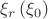 $\xi_r \, (\xi_0)$