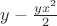 $y-\frac{yx^2}{2}$
